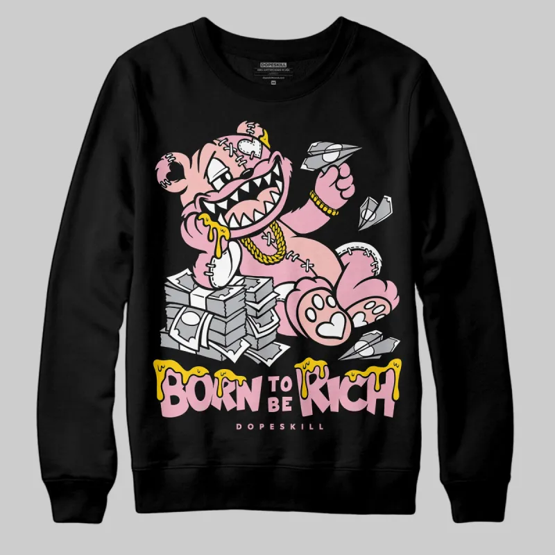 Stars Court White/Pink DopeSkill Sweatshirt Born To Be Rich Graphic sold by DopeSkill