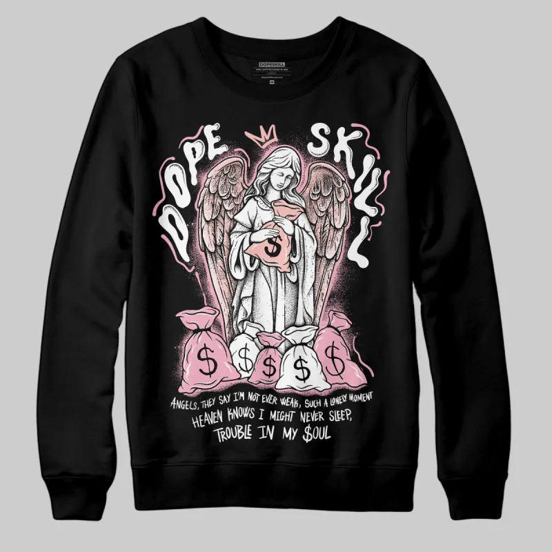 Stars Court White/Pink DopeSkill Sweatshirt Angels Graphic sold by DopeSkill