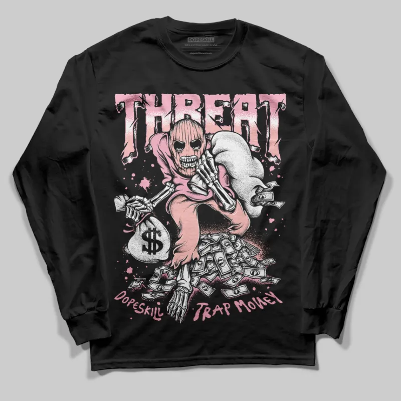 Stars Court White/Pink DopeSkill Long Sleeve T-Shirt Threat Graphic sold by DopeSkill