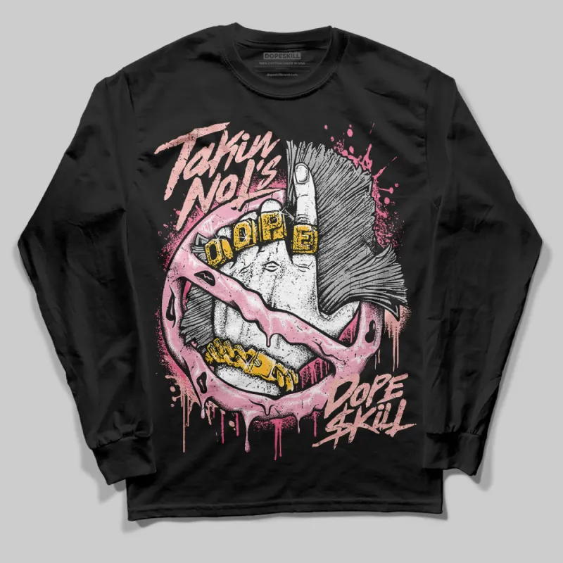 Stars Court White/Pink DopeSkill Long Sleeve T-Shirt Takin No L's Graphic sold by DopeSkill