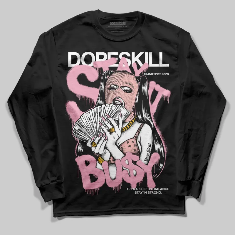 Stars Court White/Pink DopeSkill Long Sleeve T-Shirt Stay It Busy Graphic sold by DopeSkill