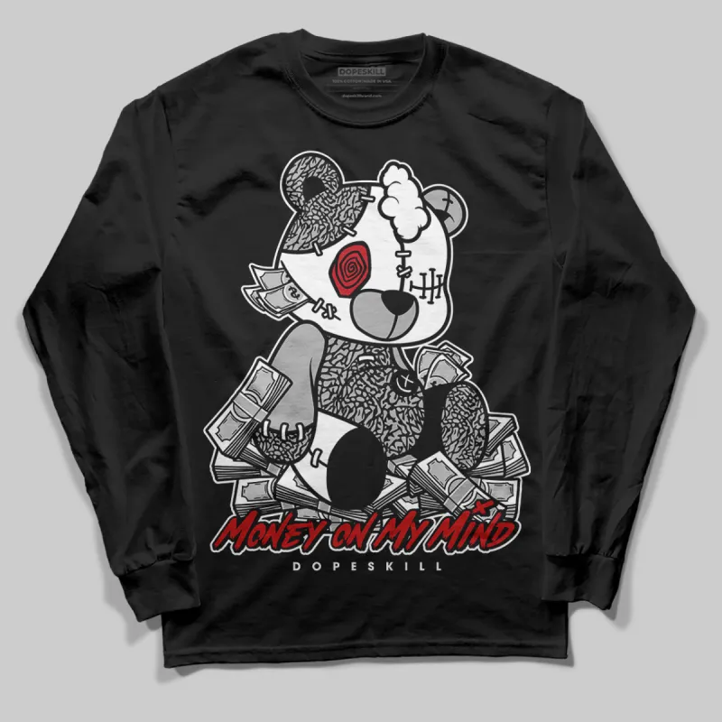 Black Cement 3s DopeSkill Long Sleeve T-Shirt MOMM Bear Graphic sold by DopeSkill