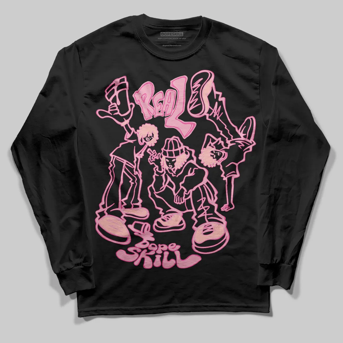 Stars Court White/Pink DopeSkill Long Sleeve T-Shirt Real Y2K Players Graphic sold by DopeSkill