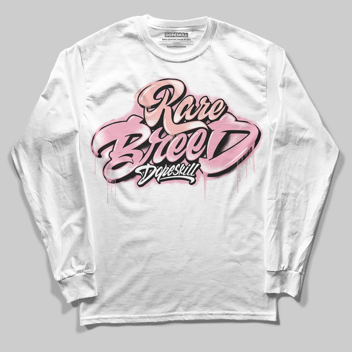 Stars Court White/Pink DopeSkill Long Sleeve T-Shirt Rare Breed Type Graphic sold by DopeSkill product image thumbnail 2