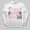 Stars Court White/Pink DopeSkill Long Sleeve T-Shirt Protect Me From Evil Graphic sold by DopeSkill