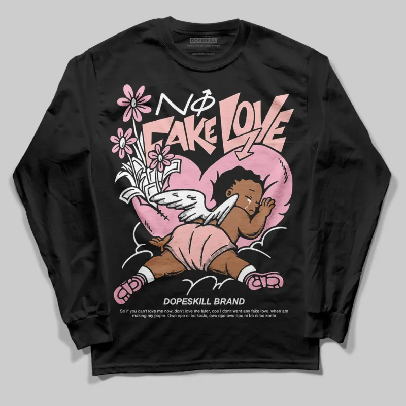 Stars Court White/Pink DopeSkill Long Sleeve T-Shirt No Fake Love Graphic sold by DopeSkill