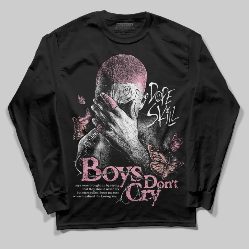 Stars Court White/Pink DopeSkill Long Sleeve T-Shirt Boys Don't Cry Graphic sold by DopeSkill