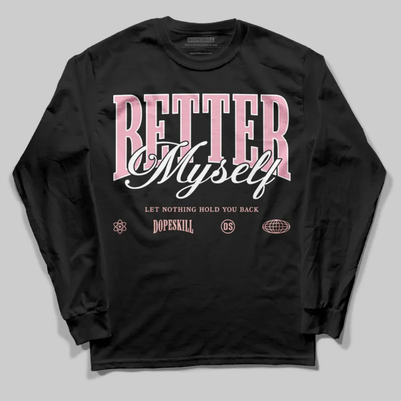 Stars Court White/Pink DopeSkill Long Sleeve T-Shirt Better Myself Graphic sold by DopeSkill