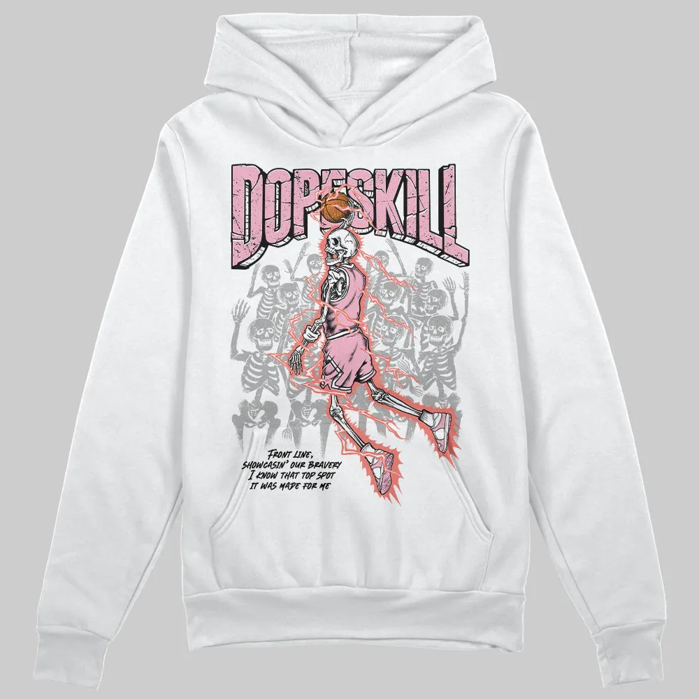 Stars Court White/Pink DopeSkill Hoodie Sweatshirt Thunder Dunk Graphic sold by DopeSkill product image thumbnail 2