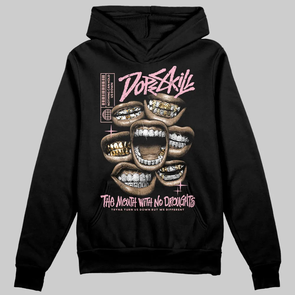 Stars Court White/Pink DopeSkill Hoodie Sweatshirt The Mouth With No Droughts Graphic sold by DopeSkill