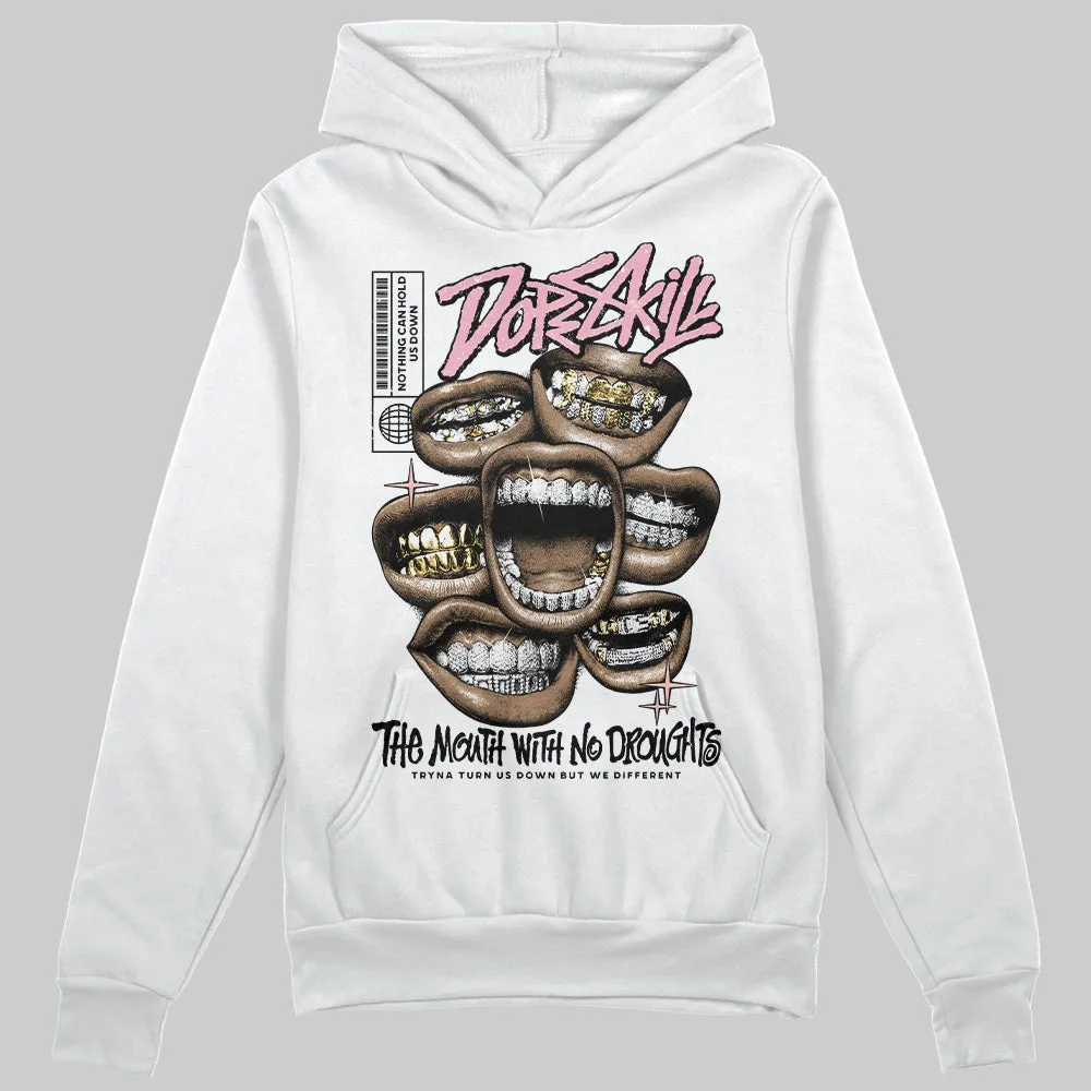 Stars Court White/Pink DopeSkill Hoodie Sweatshirt The Mouth With No Droughts Graphic sold by DopeSkill product image thumbnail 2