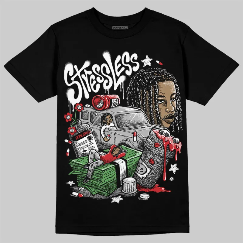 Black Cement 3s DopeSkill T-Shirt Stressless Graphic sold by DopeSkill