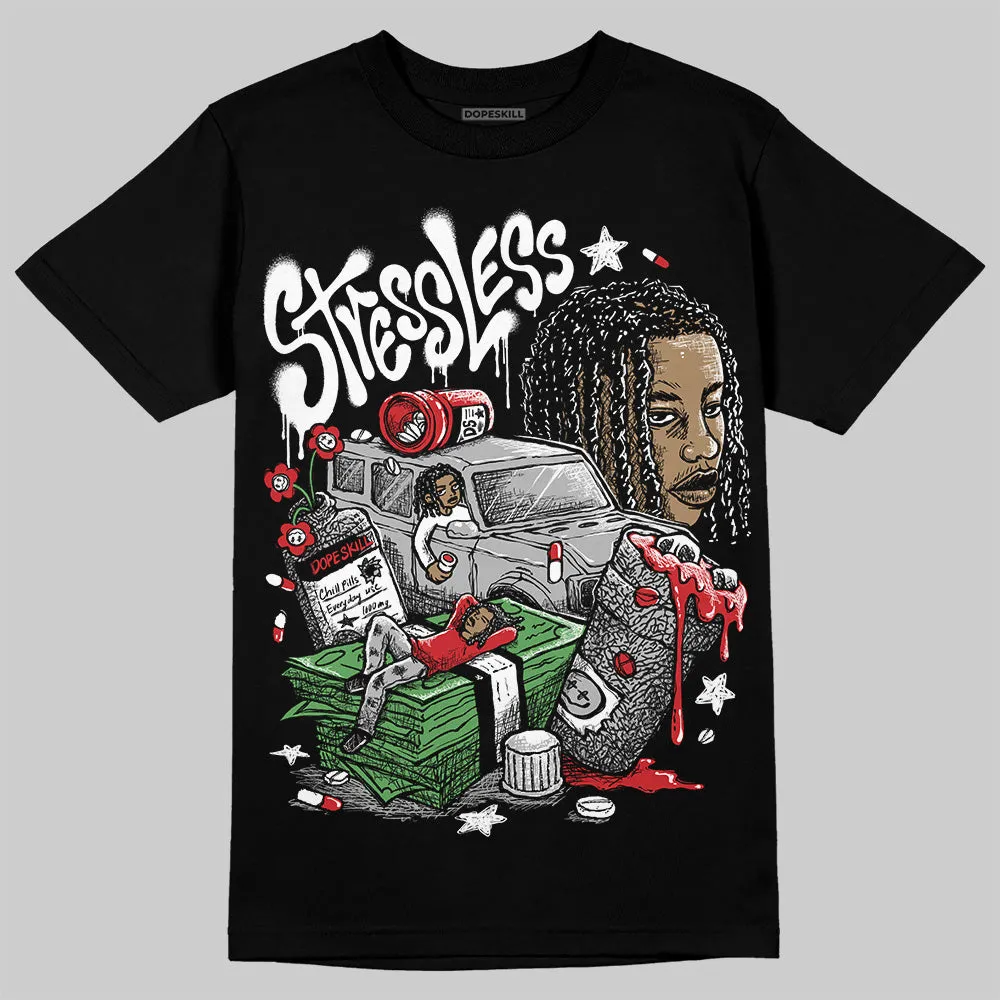 Black Cement 3s DopeSkill T-Shirt Stressless Graphic sold by DopeSkill