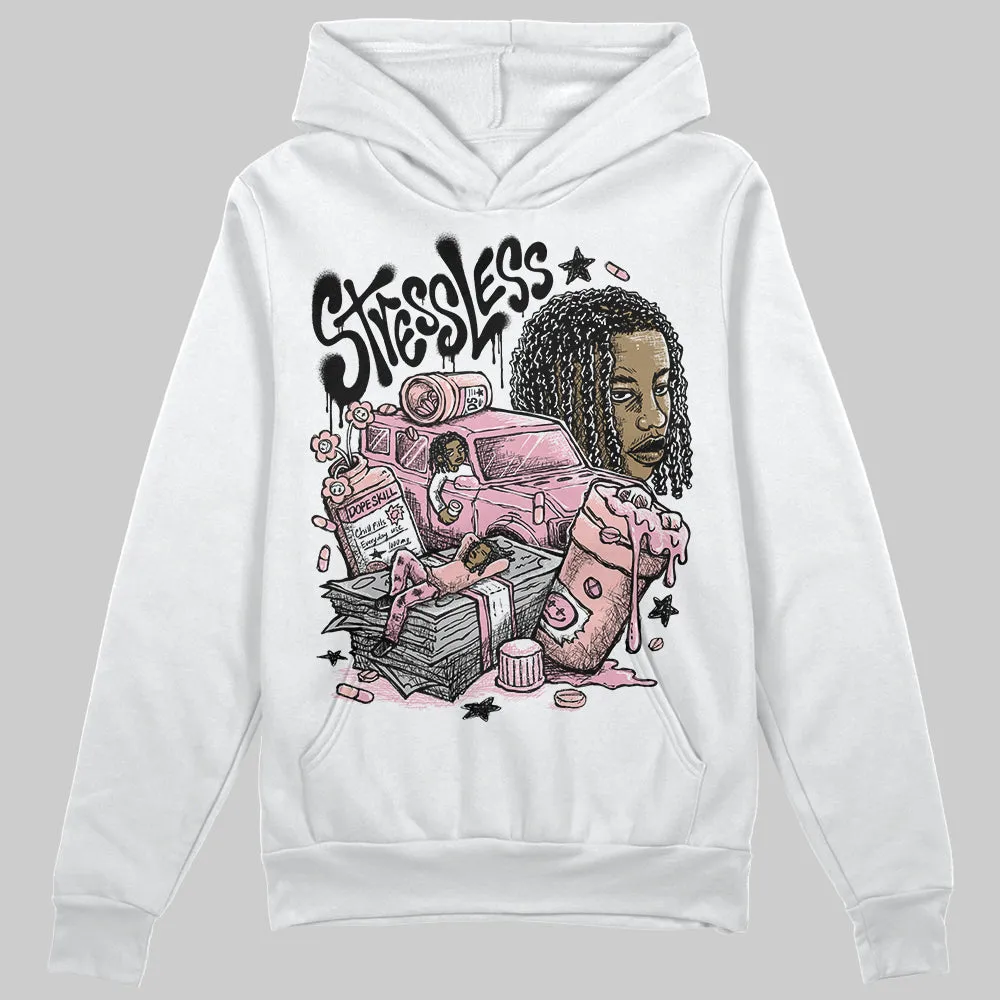 Stars Court White/Pink DopeSkill Hoodie Sweatshirt Stressless Graphic sold by DopeSkill product image thumbnail 2