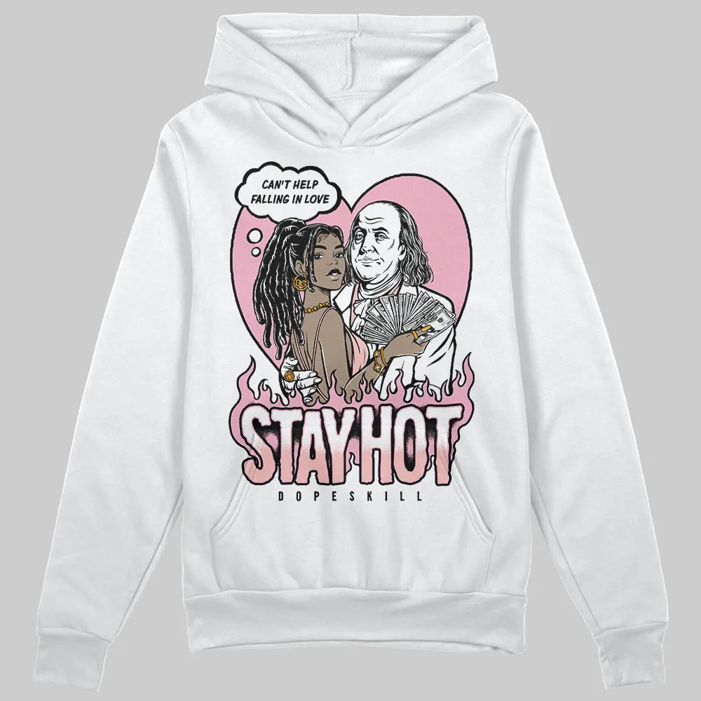 Stars Court White/Pink DopeSkill Hoodie Sweatshirt Stay Hot Graphic sold by DopeSkill product image thumbnail 2