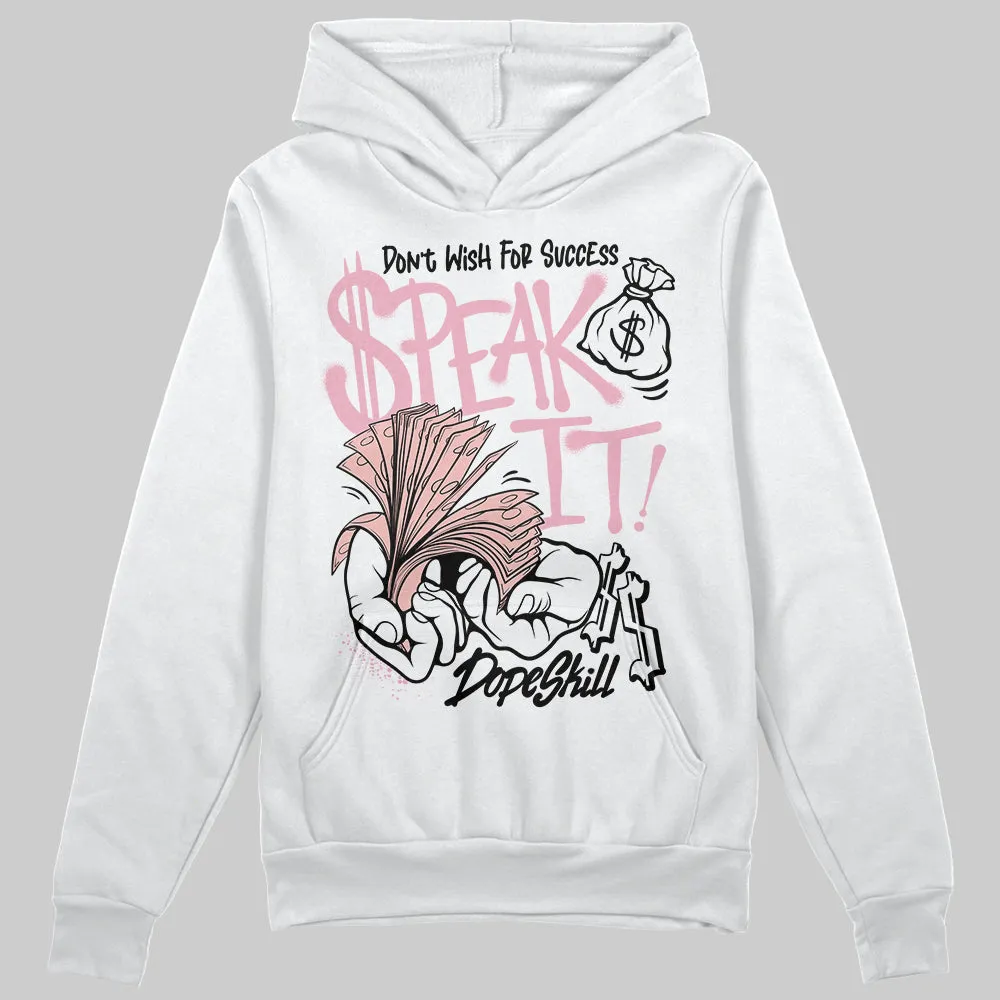 Stars Court White/Pink DopeSkill Hoodie Sweatshirt Speak It Graphic sold by DopeSkill product image thumbnail 2