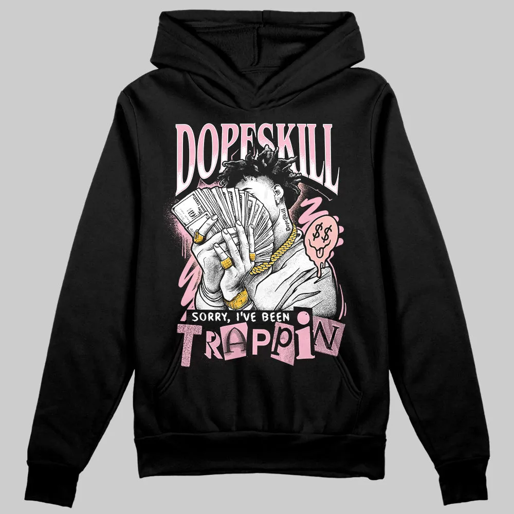 Stars Court White/Pink DopeSkill Hoodie Sweatshirt Sorry I've Been Trappin Graphic sold by DopeSkill
