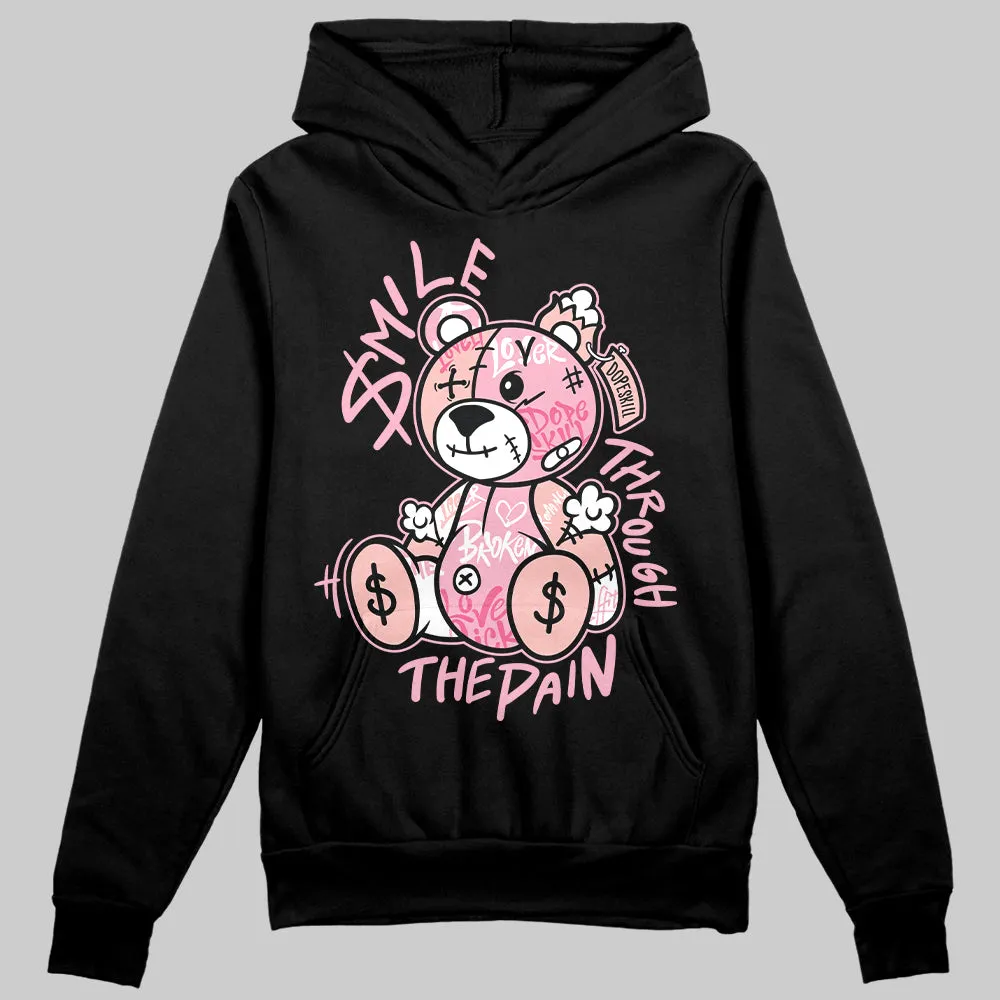 Stars Court White/Pink DopeSkill Hoodie Sweatshirt Smile Through The Pain Graphic sold by DopeSkill