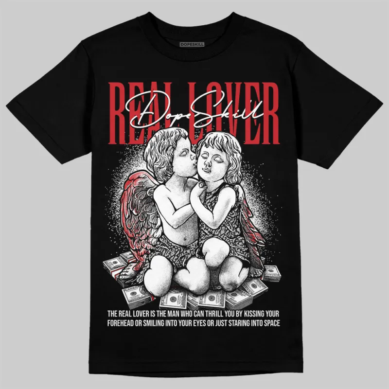 Black Cement 3s DopeSkill T-Shirt Real Lover Graphic sold by DopeSkill