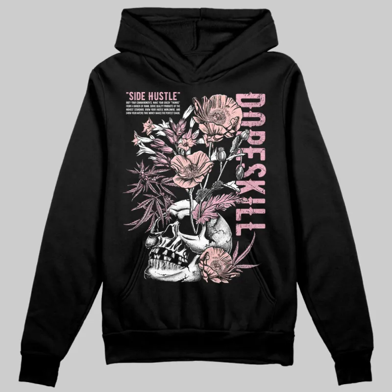 Stars Court White/Pink DopeSkill Hoodie Sweatshirt Side Hustle Graphic sold by DopeSkill
