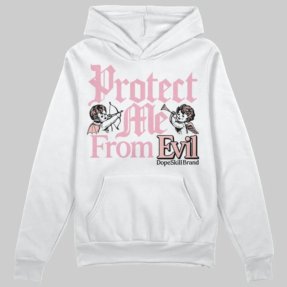 Stars Court White/Pink DopeSkill Hoodie Sweatshirt Protect Me From Evil Graphic sold by DopeSkill product image thumbnail 2
