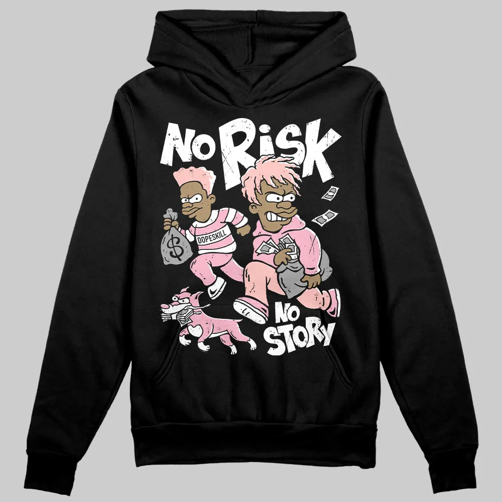 Stars Court White/Pink DopeSkill Hoodie Sweatshirt No Risk No Story Graphic sold by DopeSkill