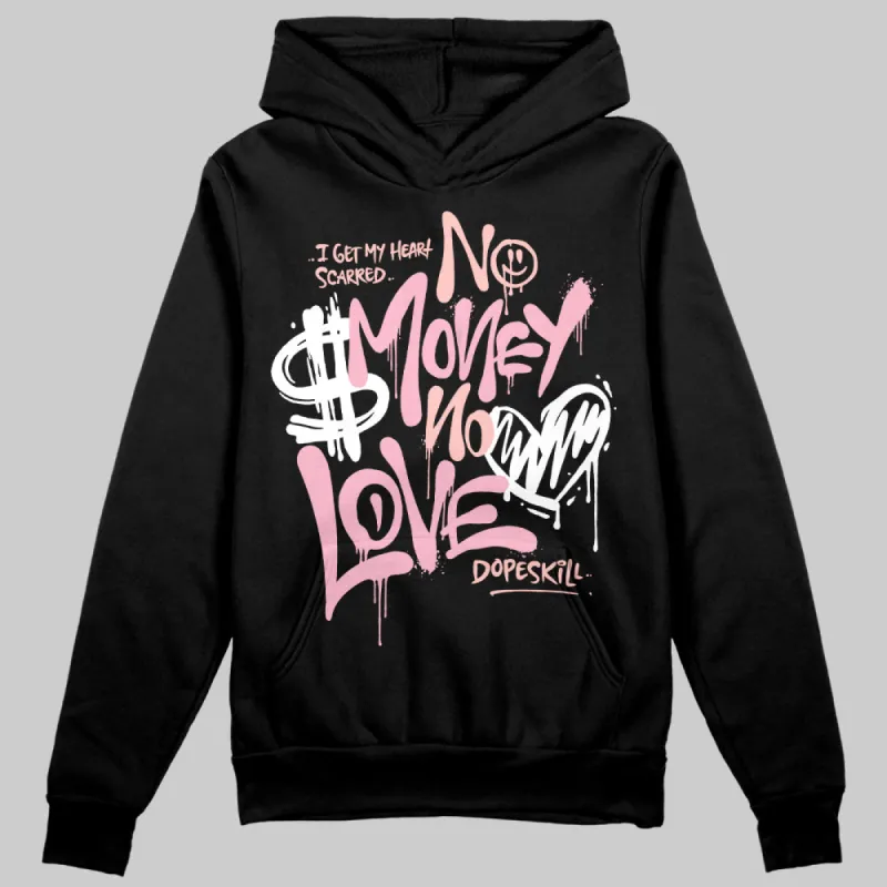 Stars Court White/Pink DopeSkill Hoodie Sweatshirt No Money No Love Typo Graphic sold by DopeSkill