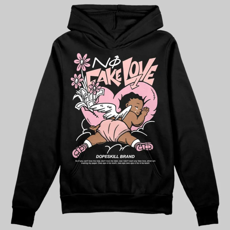 Stars Court White/Pink DopeSkill Hoodie Sweatshirt No Fake Love Graphic sold by DopeSkill