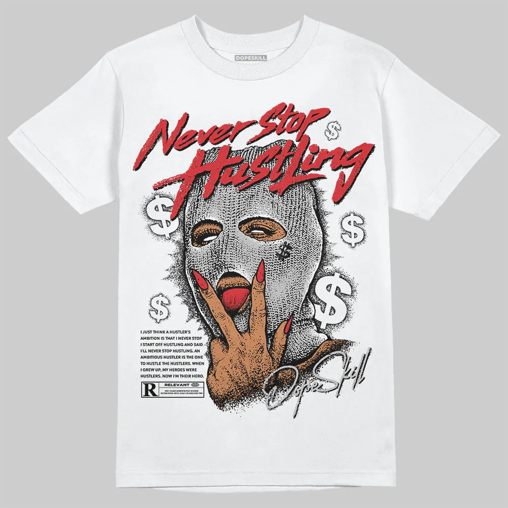 Black Cement 3s DopeSkill T-Shirt Never Stop Hustling Graphic sold by DopeSkill product image thumbnail 2