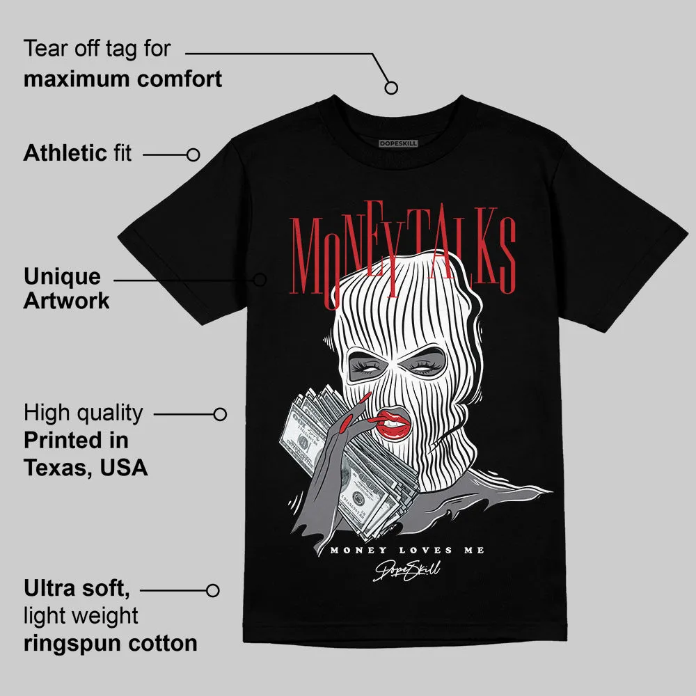 Black Cement 3s DopeSkill T-Shirt Money Talks Graphic sold by DopeSkill product image thumbnail 3