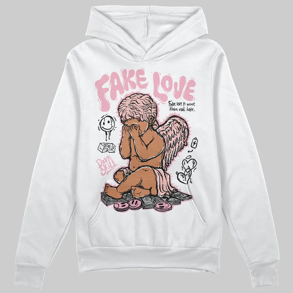 Stars Court White/Pink DopeSkill Hoodie Sweatshirt New Fake Love Graphic sold by DopeSkill product image thumbnail 2