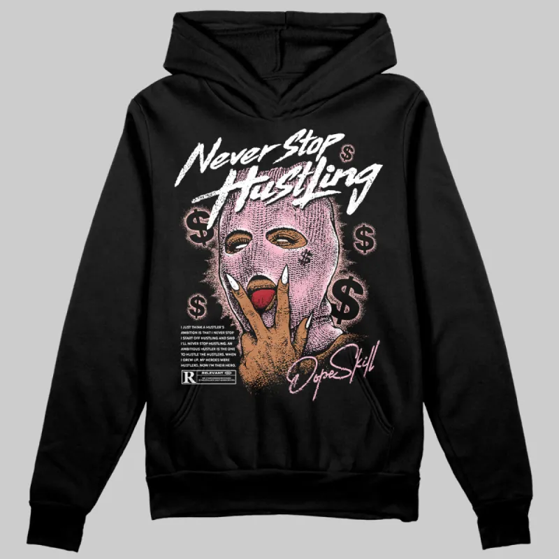 Stars Court White/Pink DopeSkill Hoodie Sweatshirt Never Stop Hustling Graphic sold by DopeSkill