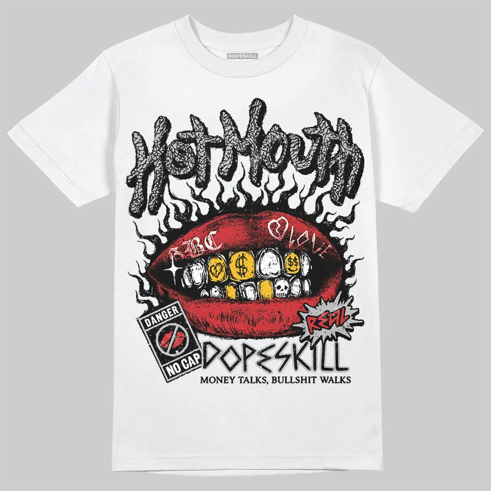 Black Cement 3s DopeSkill T-Shirt Hot Mouth Graphic sold by DopeSkill product image thumbnail 2