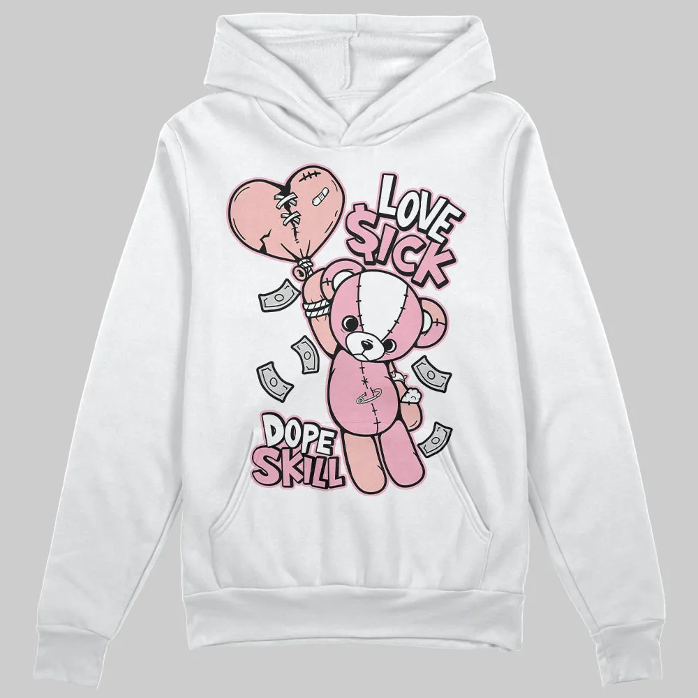 Stars Court White/Pink DopeSkill Hoodie Sweatshirt Love Sick Graphic sold by DopeSkill product image thumbnail 2