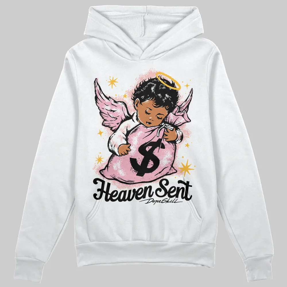 Stars Court White/Pink DopeSkill Hoodie Sweatshirt Heaven Sent Graphic sold by DopeSkill product image thumbnail 2