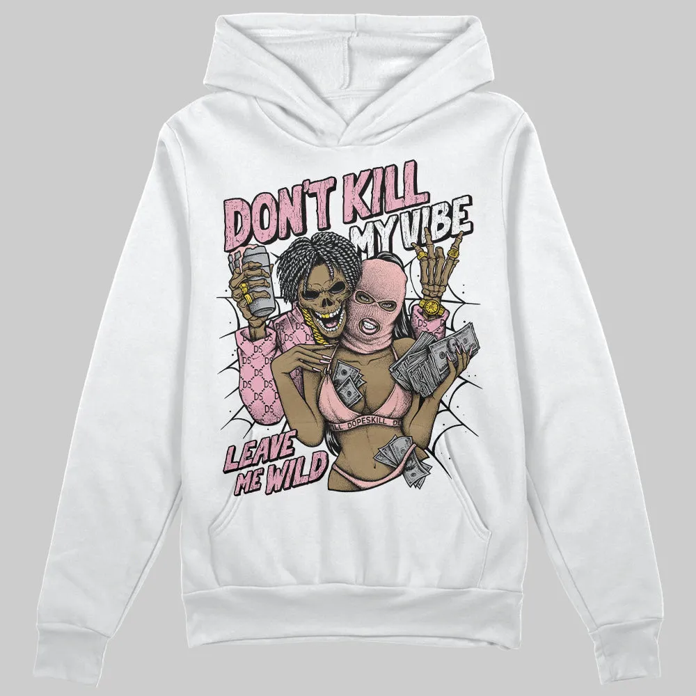 Stars Court White/Pink DopeSkill Hoodie Sweatshirt Don't Kill My Vibe Graphic sold by DopeSkill product image thumbnail 2