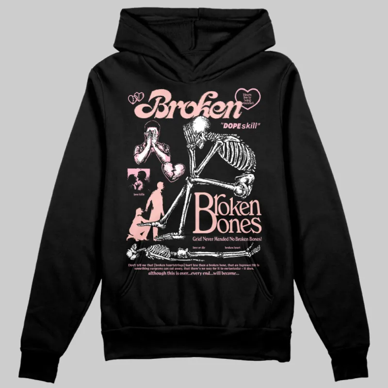 Stars Court White/Pink DopeSkill Hoodie Sweatshirt Broken Bones Graphic sold by DopeSkill