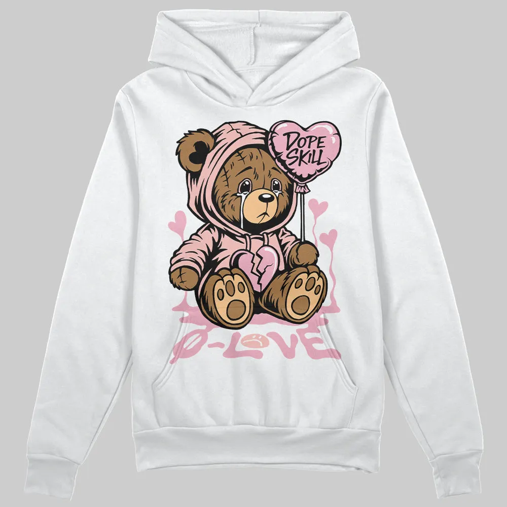 Stars Court White/Pink DopeSkill Hoodie Sweatshirt Broken Bear Graphic sold by DopeSkill product image thumbnail 2