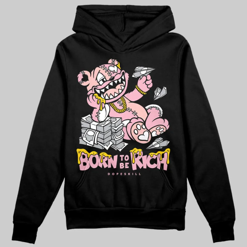 Stars Court White/Pink DopeSkill Hoodie Sweatshirt Born To Be Rich Graphic sold by DopeSkill
