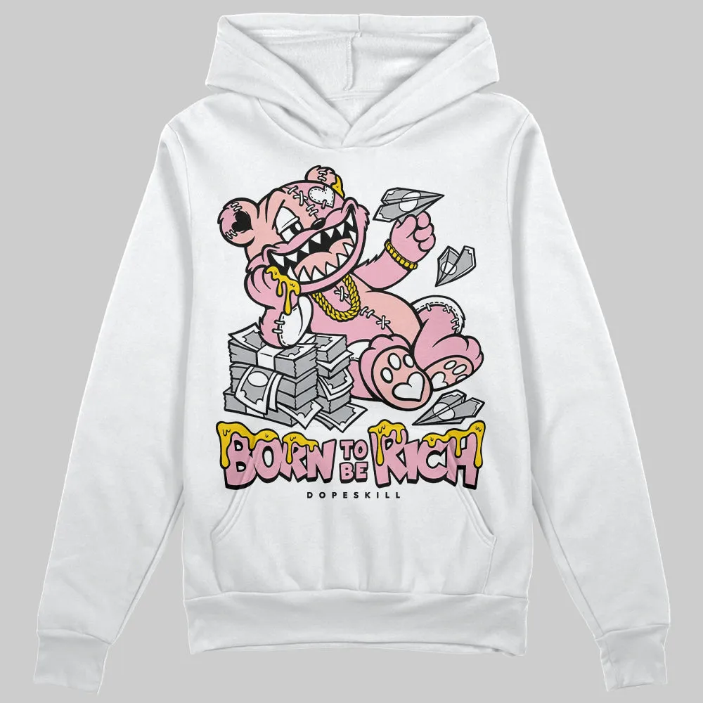Stars Court White/Pink DopeSkill Hoodie Sweatshirt Born To Be Rich Graphic sold by DopeSkill product image thumbnail 2