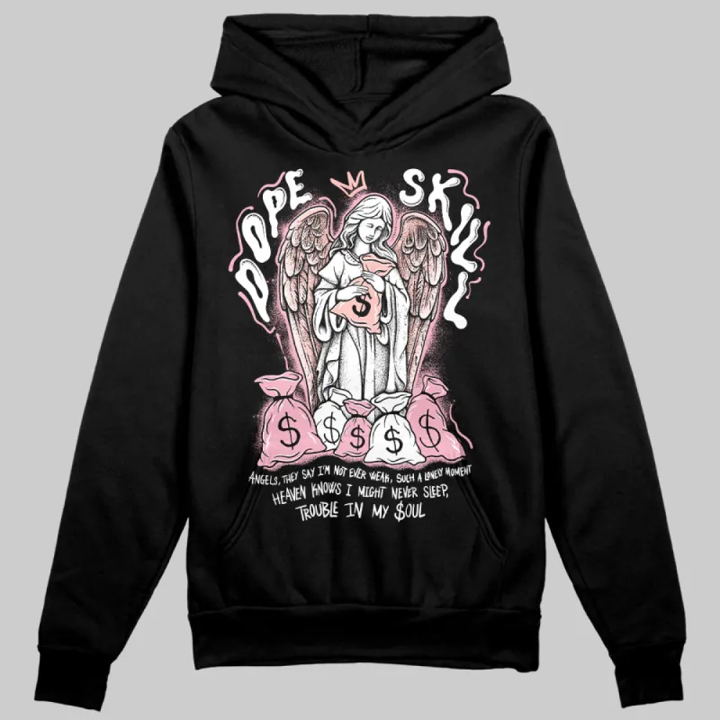 Stars Court White/Pink DopeSkill Hoodie Sweatshirt Angels Graphic sold by DopeSkill
