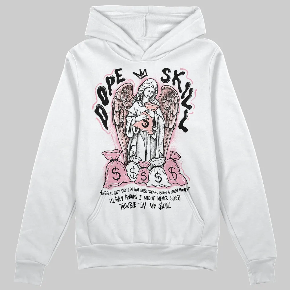 Stars Court White/Pink DopeSkill Hoodie Sweatshirt Angels Graphic sold by DopeSkill product image thumbnail 2