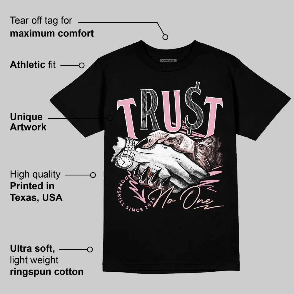 Stars Court White/Pink DopeSkill T-Shirt Trust No One Graphic sold by DopeSkill product image thumbnail 3