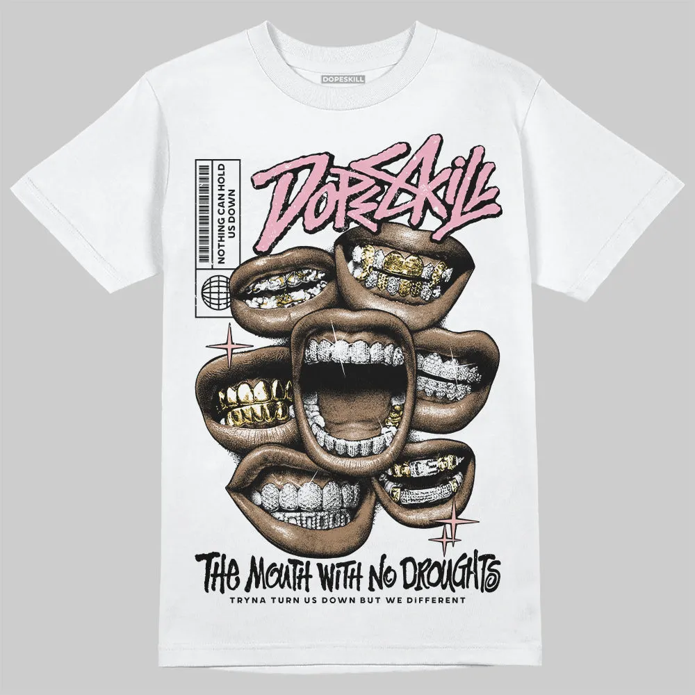Stars Court White/Pink DopeSkill T-Shirt The Mouth With No Droughts Graphic sold by DopeSkill product image thumbnail 2