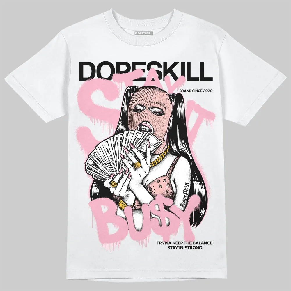 Stars Court White/Pink DopeSkill T-Shirt Stay It Busy Graphic sold by DopeSkill product image thumbnail 2