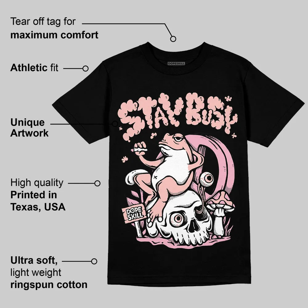 Stars Court White/Pink DopeSkill T-Shirt Stay Busy Graphic sold by DopeSkill product image thumbnail 3