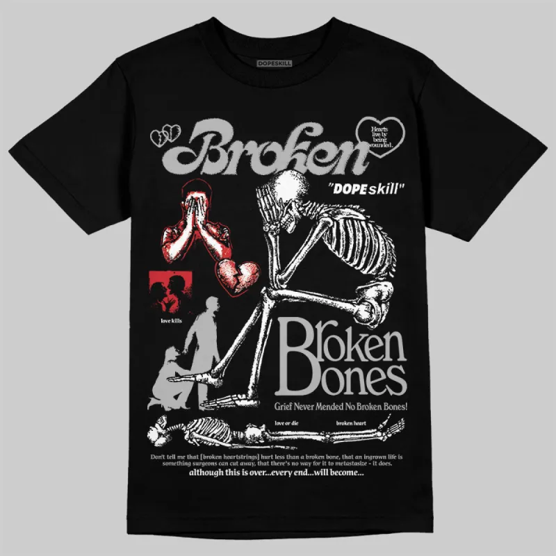 Black Cement 3s DopeSkill T-Shirt Broken Bones Graphic sold by DopeSkill