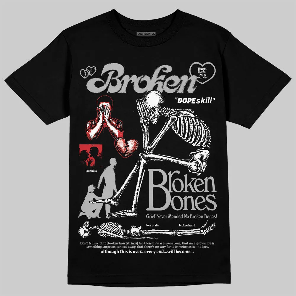 Black Cement 3s DopeSkill T-Shirt Broken Bones Graphic sold by DopeSkill