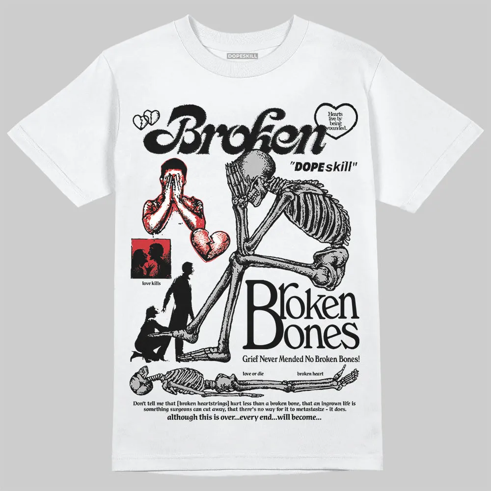 Black Cement 3s DopeSkill T-Shirt Broken Bones Graphic sold by DopeSkill product image thumbnail 2