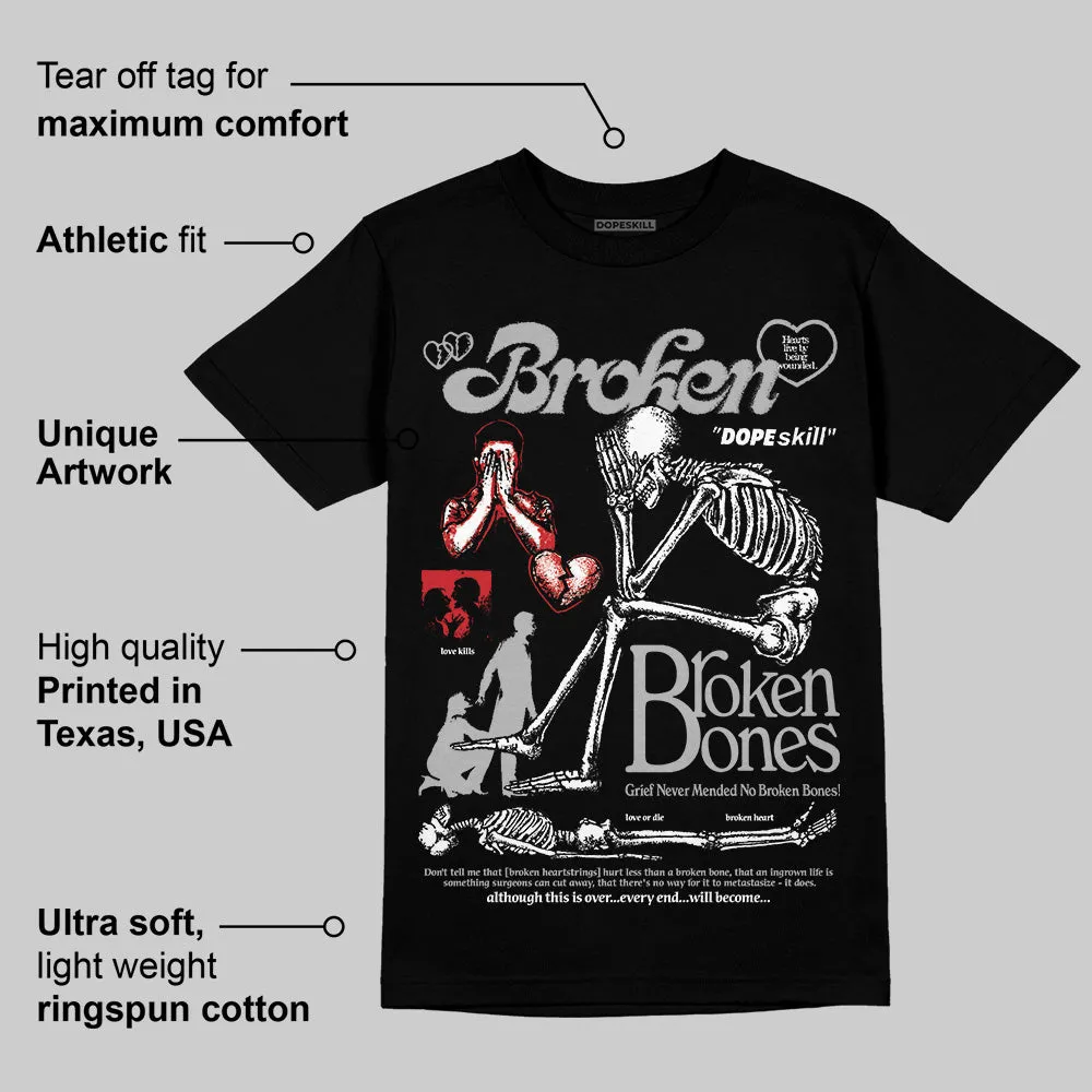 Black Cement 3s DopeSkill T-Shirt Broken Bones Graphic sold by DopeSkill product image thumbnail 3